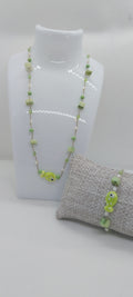 Ensemble Poisson Vert – Collier & Bracelet