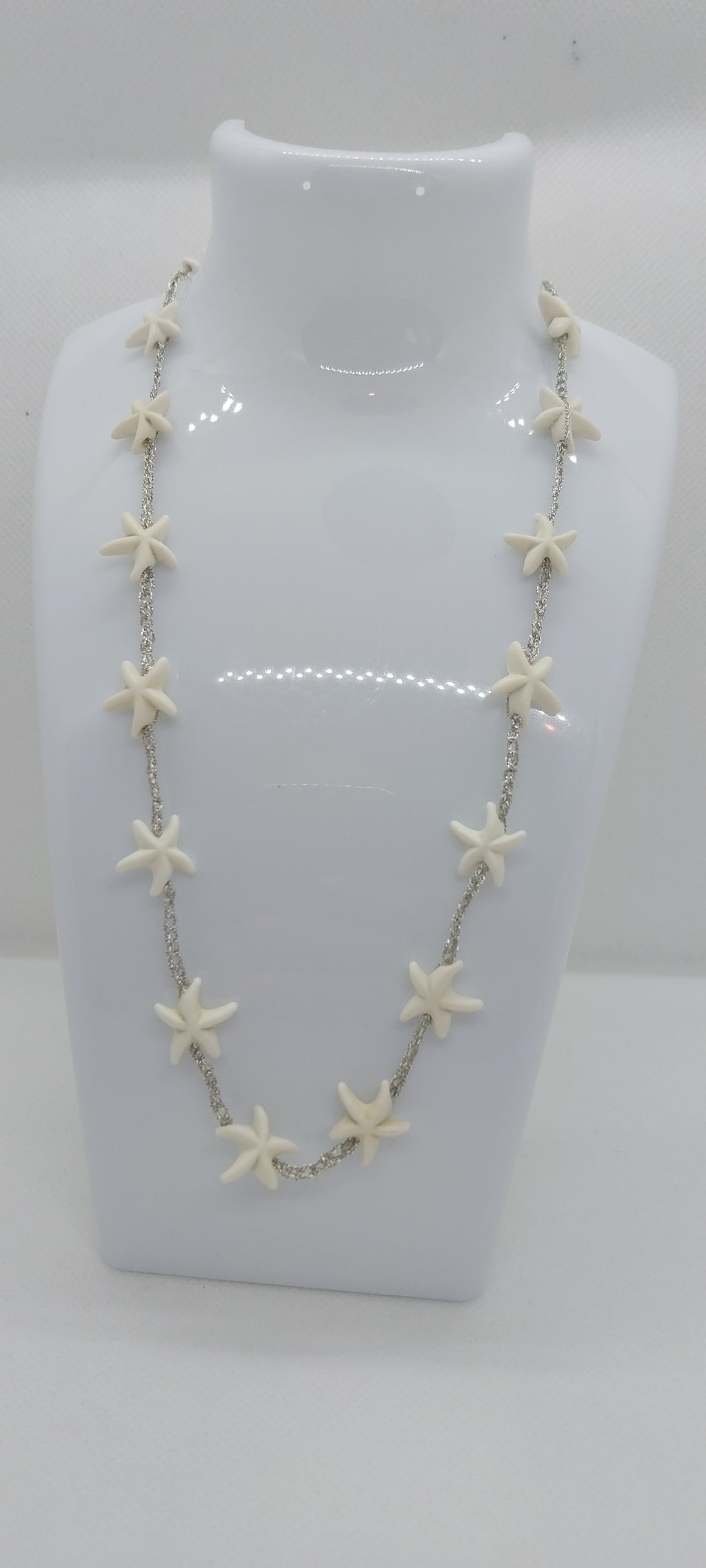 Pendentif Étoile de Mer – Orné de Coquillages Blanc Beige