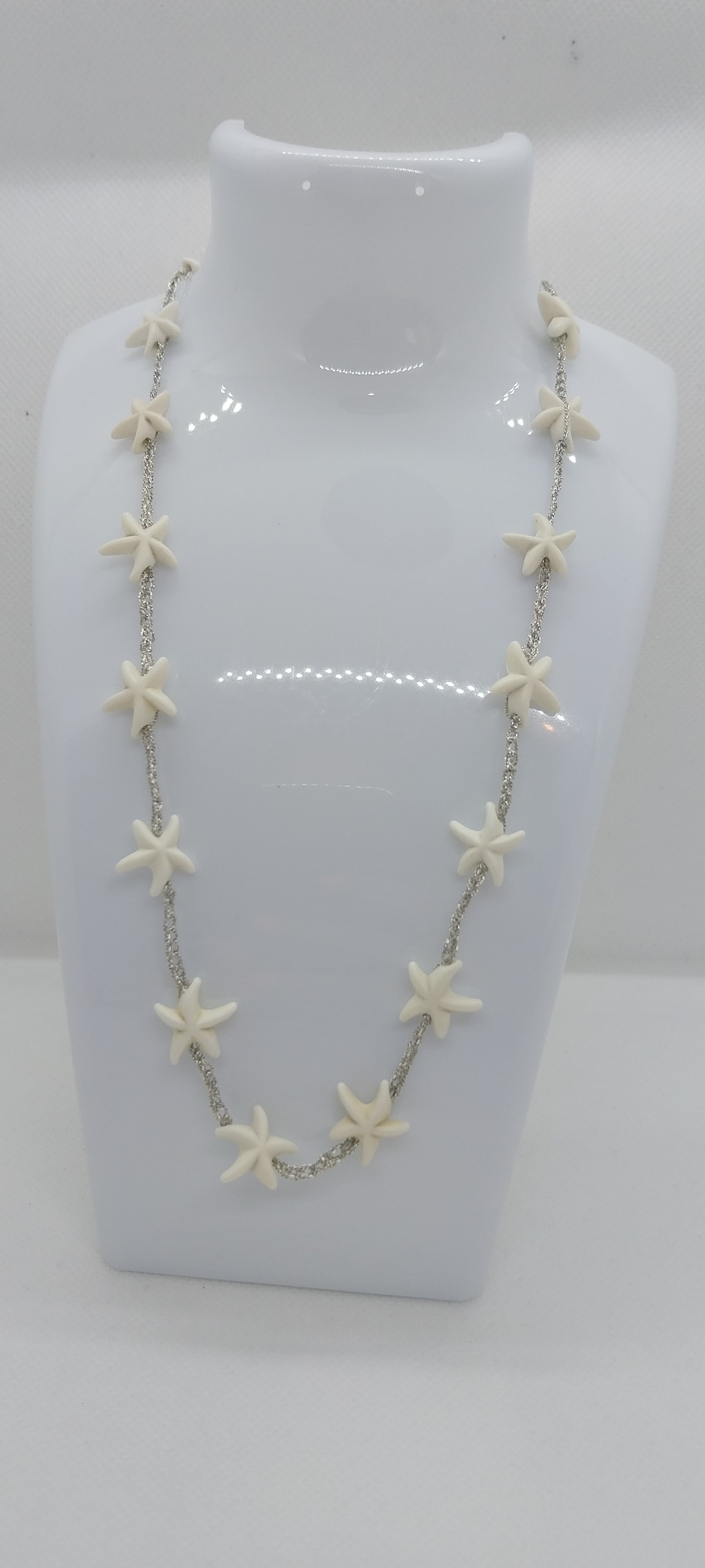 Pendentif Étoile de Mer – Orné de Coquillages Blanc Beige
