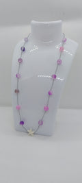 Starfish Pendant – Adorned with Purple Seashells