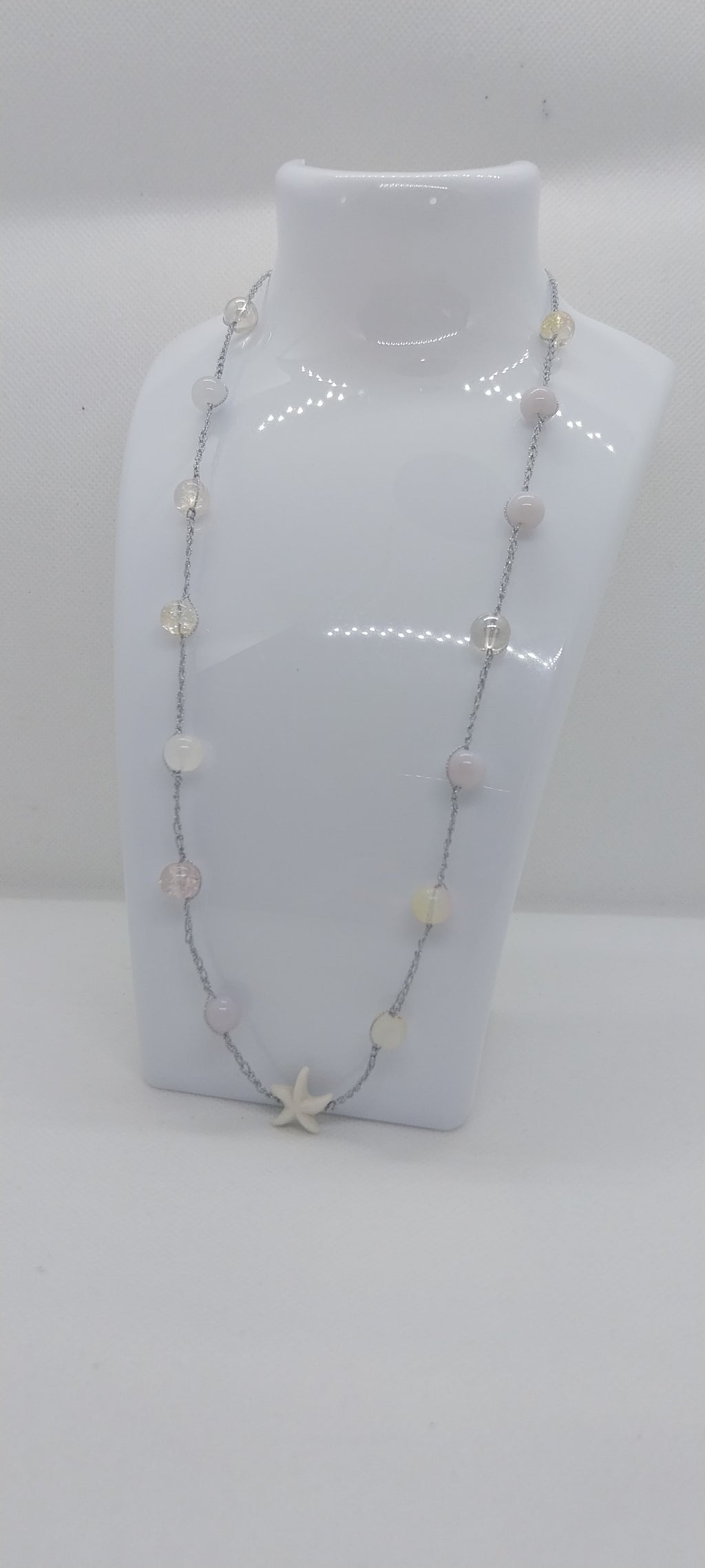 Pendentif Étoile de Mer – Orné de Coquillages Blanc