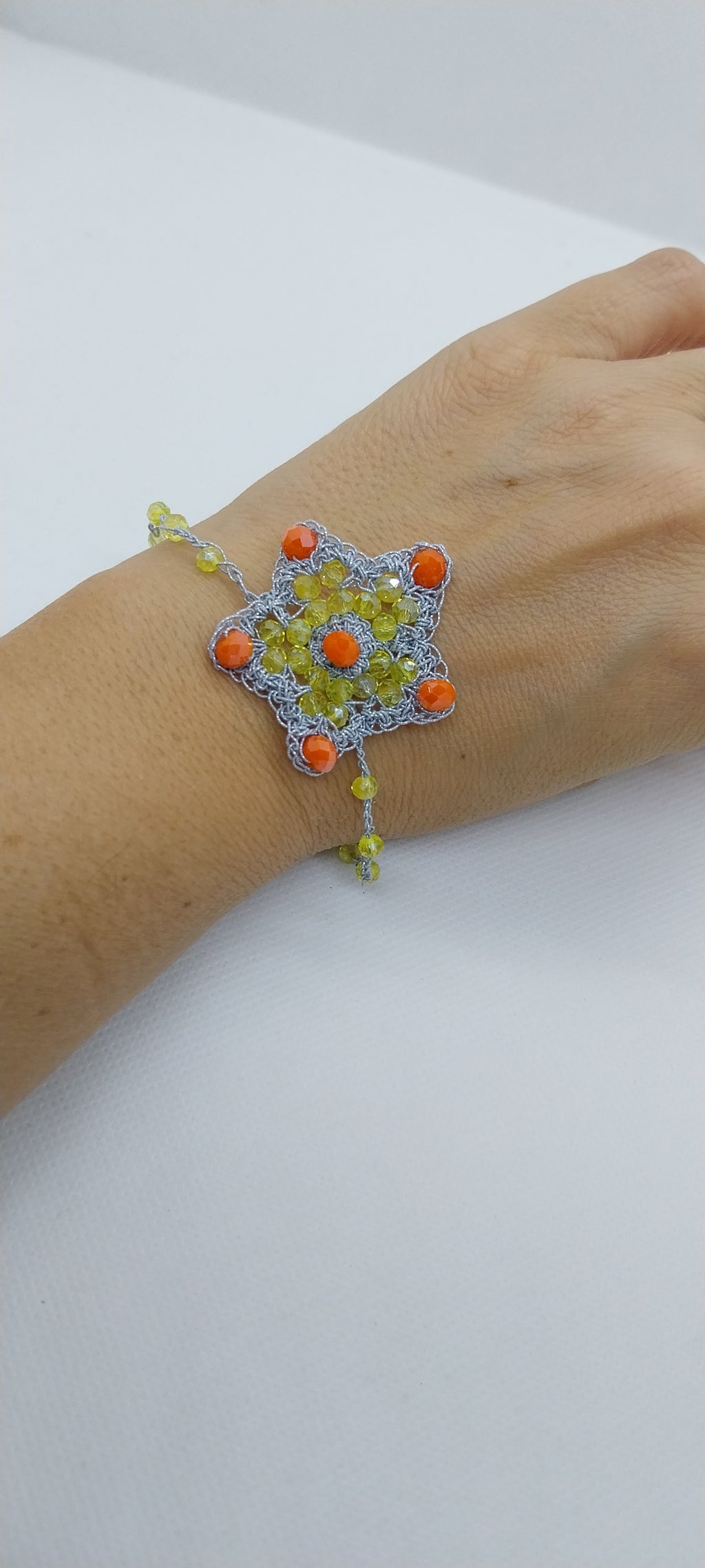 Yellow & Orange Star Bracelet