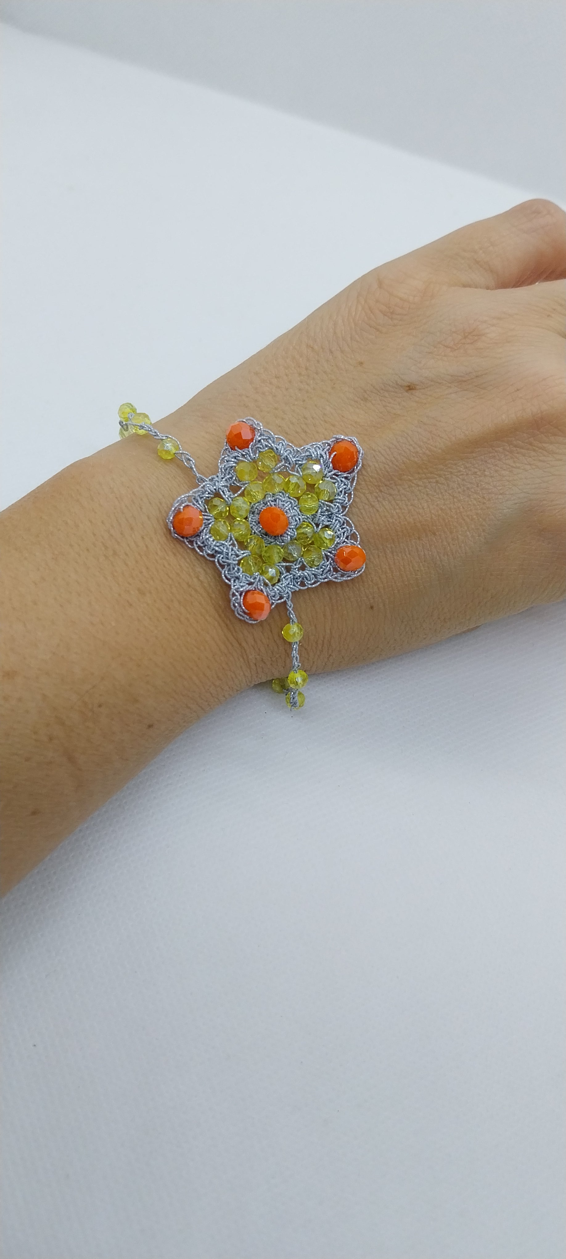Yellow & Orange Star Bracelet