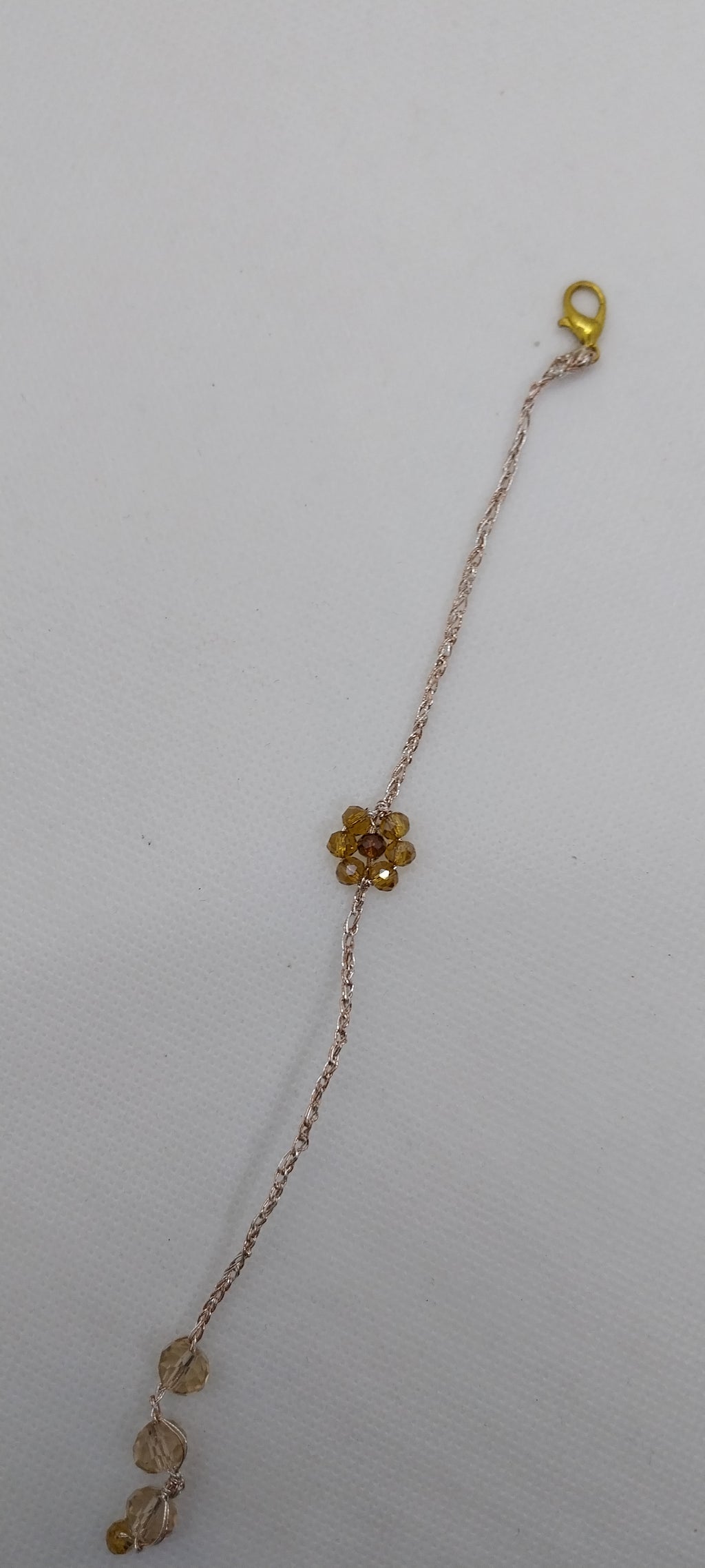 Bracelet Fleur Marron