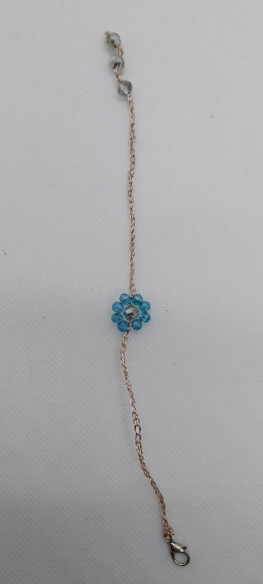 Bracelet Fleur Bleu