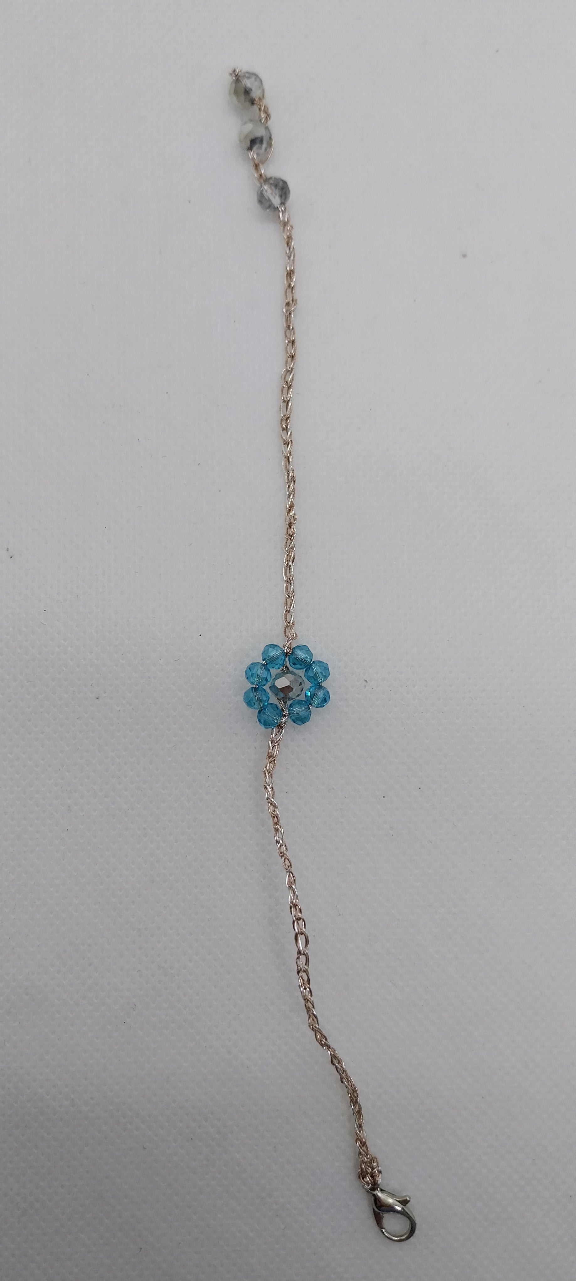 Bracelet Fleur Bleu