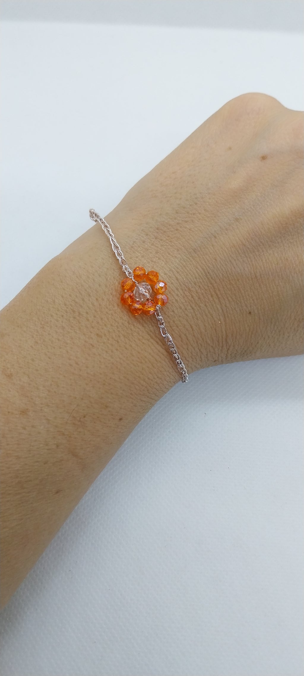Bracelet Fleur Orange