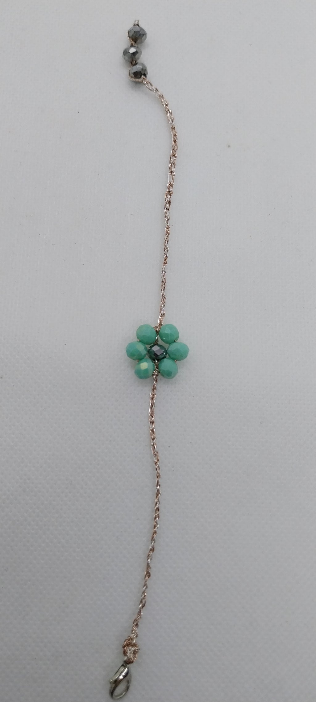 Bracelet Fleur Vert