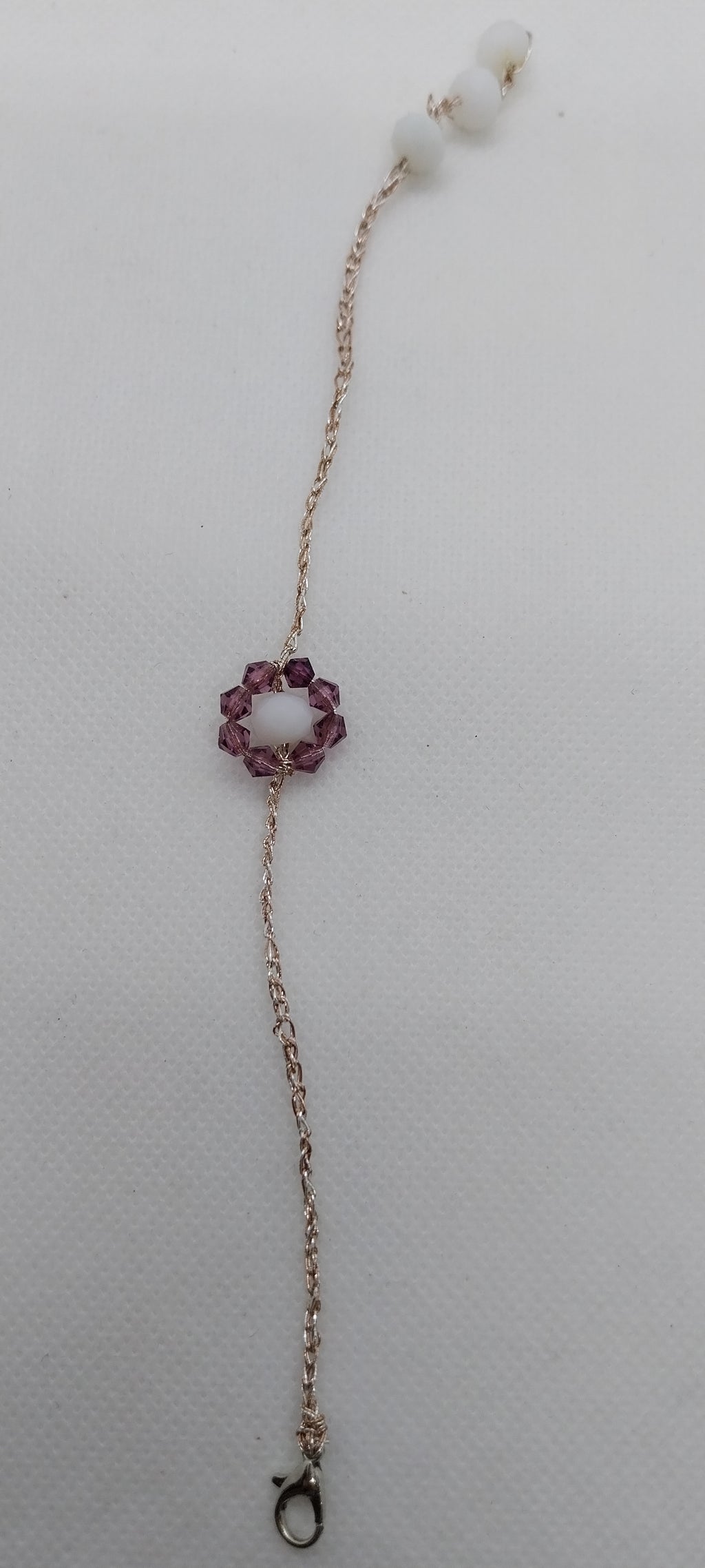 Bracelet Fleur Violet