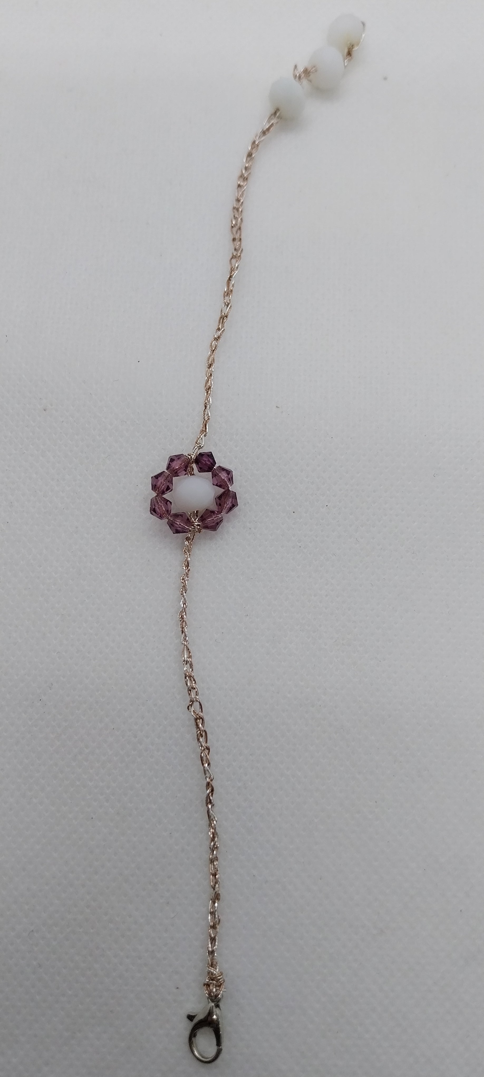 Bracelet Fleur Violet