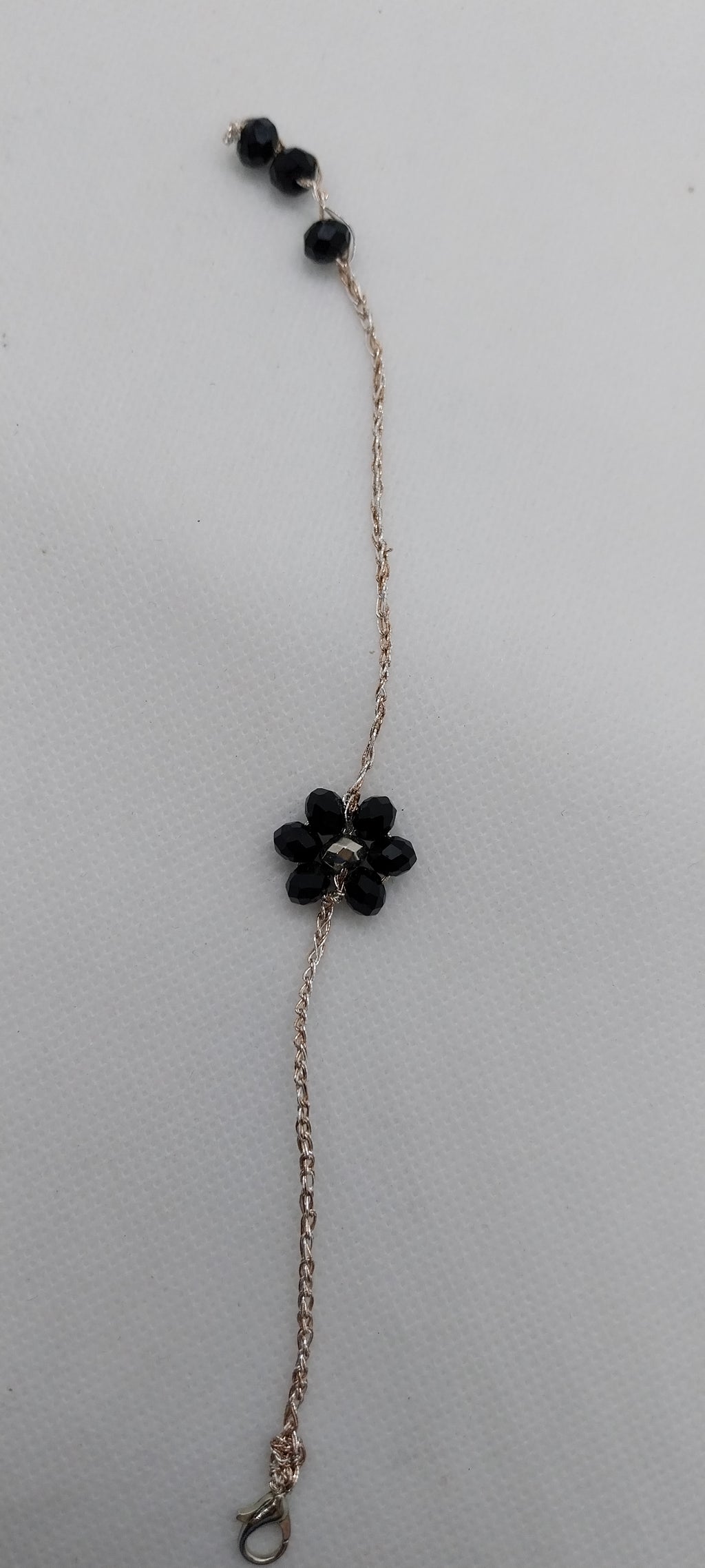 Bracelet Fleur Noir