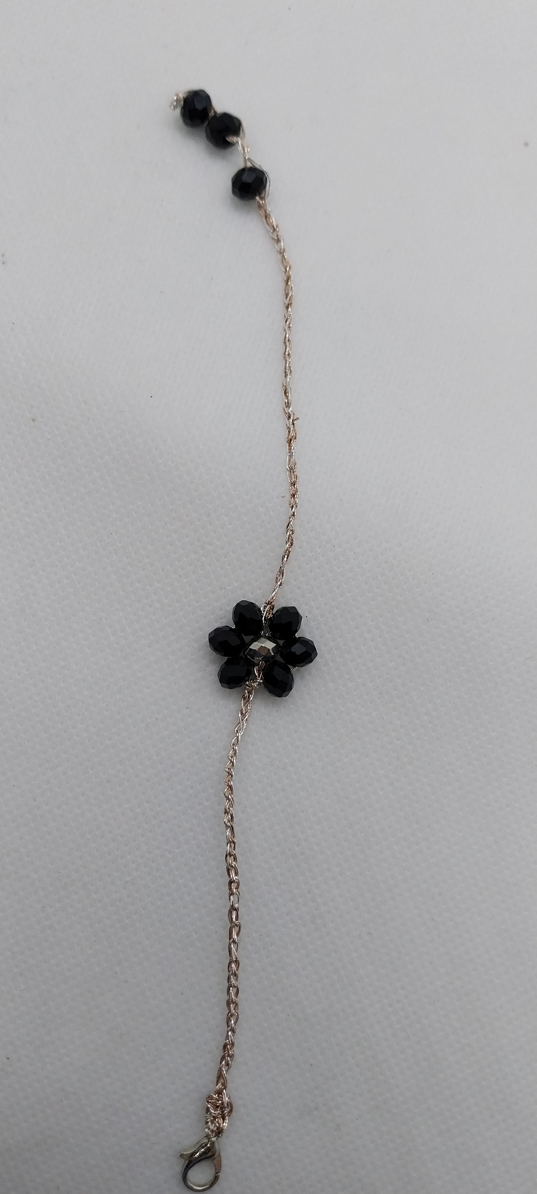 Bracelet Fleur Noir