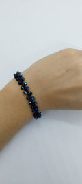 Bracelet Perles Cristal Noir