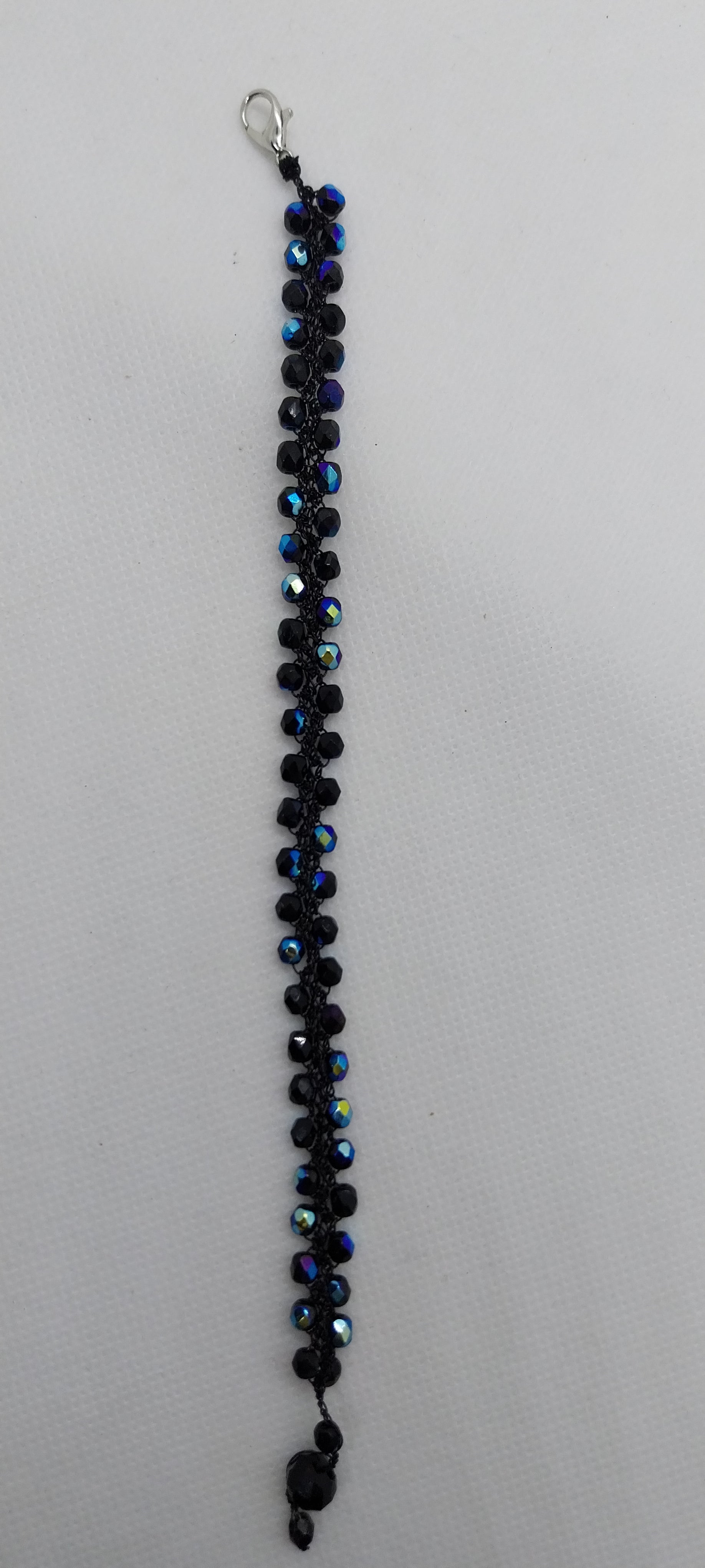 Bracelet Perles Cristal Noir
