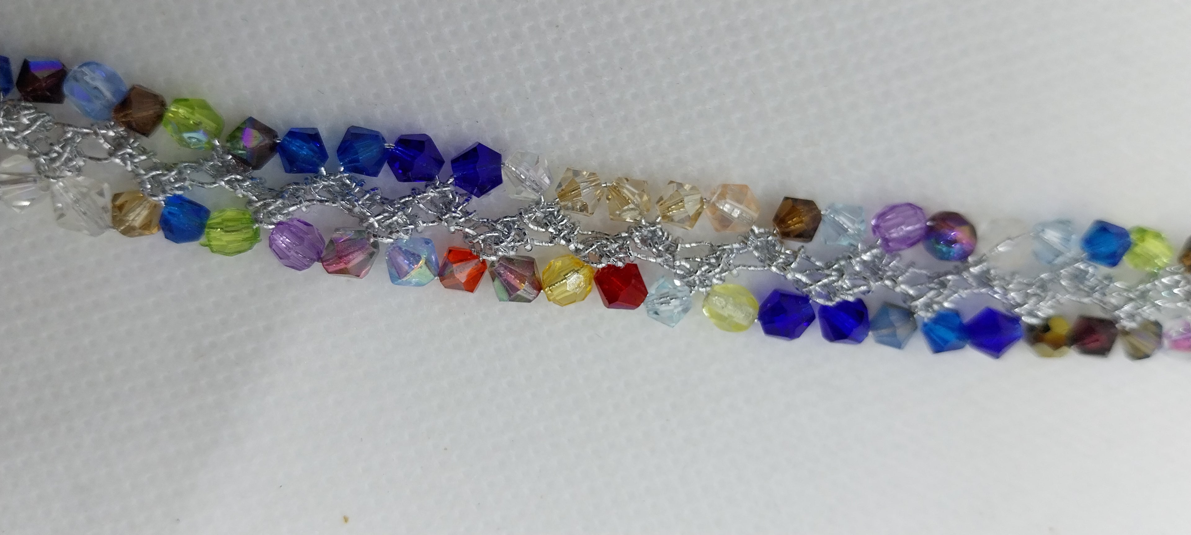 Bracelet Perles Toupie Cristal Multicolore