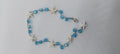 Sea blue & shell anklet
